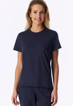 Shirt kurzarm Ringel deep blue- Mix+Relax