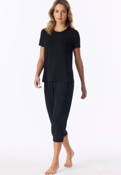 Shirt kurzarm schwarz - Mix+Relax