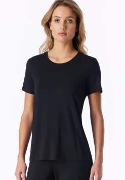 Shirt kurzarm schwarz - Mix+Relax