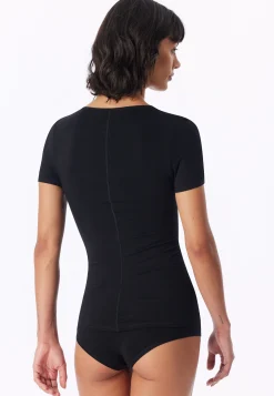 Shirt kurzarm schwarz - Personal Fit