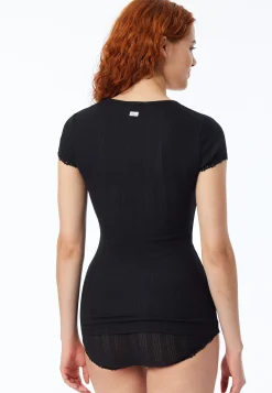 Shirt kurzarm schwarz - Revival Agathe