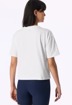 Shirt kurzarm schwerer Single Jersey weiß - Mix+Relax