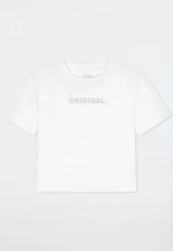 Shirt kurzarm schwerer Single Jersey weiß - Mix+Relax