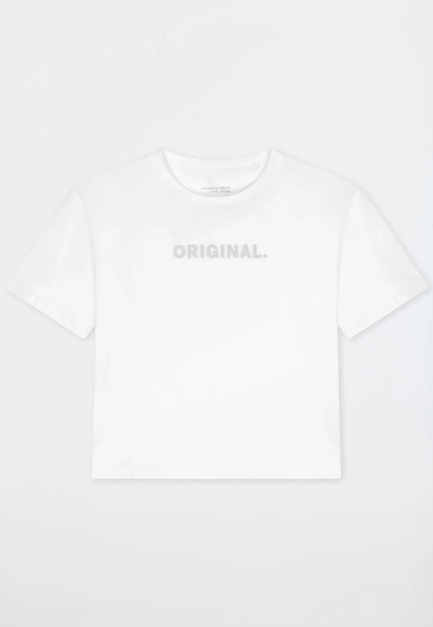 Shirt kurzarm schwerer Single Jersey weiß - Mix+Relax