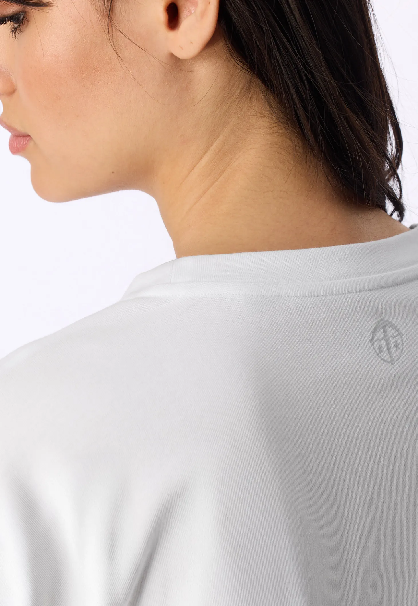 Shirt kurzarm schwerer Single Jersey weiß - Mix+Relax