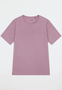Shirt kurzarm Sweat-Qualität lila - Mix+Relax