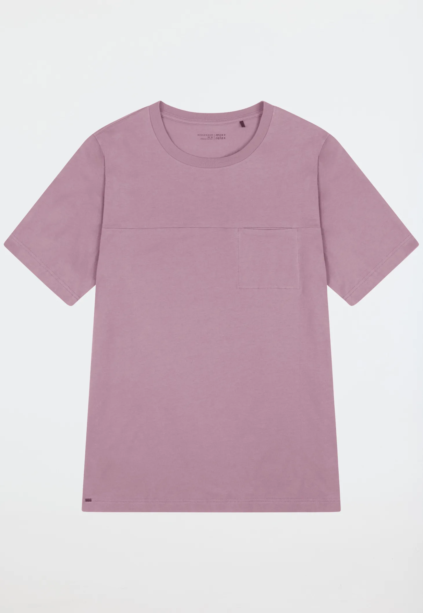 Shirt kurzarm Sweat-Qualität lila - Mix+Relax