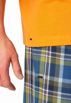 Shirt kurzarm V-Ausschnitt orange - Mix+Relax