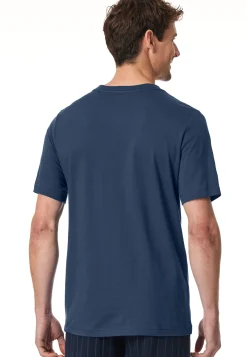 Shirt kurz arm V-Ausschnitt royal - Mix+Relax