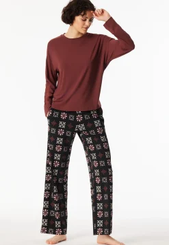 Shirt langarm burgund - Mix+Relax