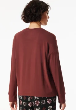 Shirt langarm burgund - Mix+Relax