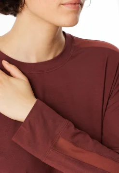 Shirt langarm burgund - Mix+Relax