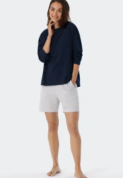Shirt langarm dunkeblau - Mix+Relax