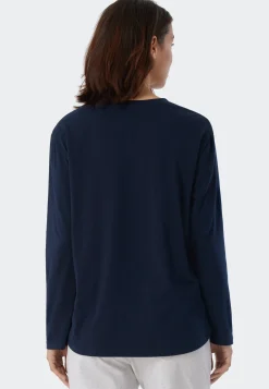 Shirt langarm dunkeblau - Mix+Relax