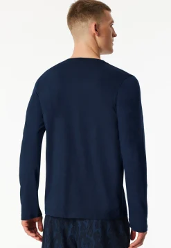 Shirt langarm dunkelblau - Mix+Relax