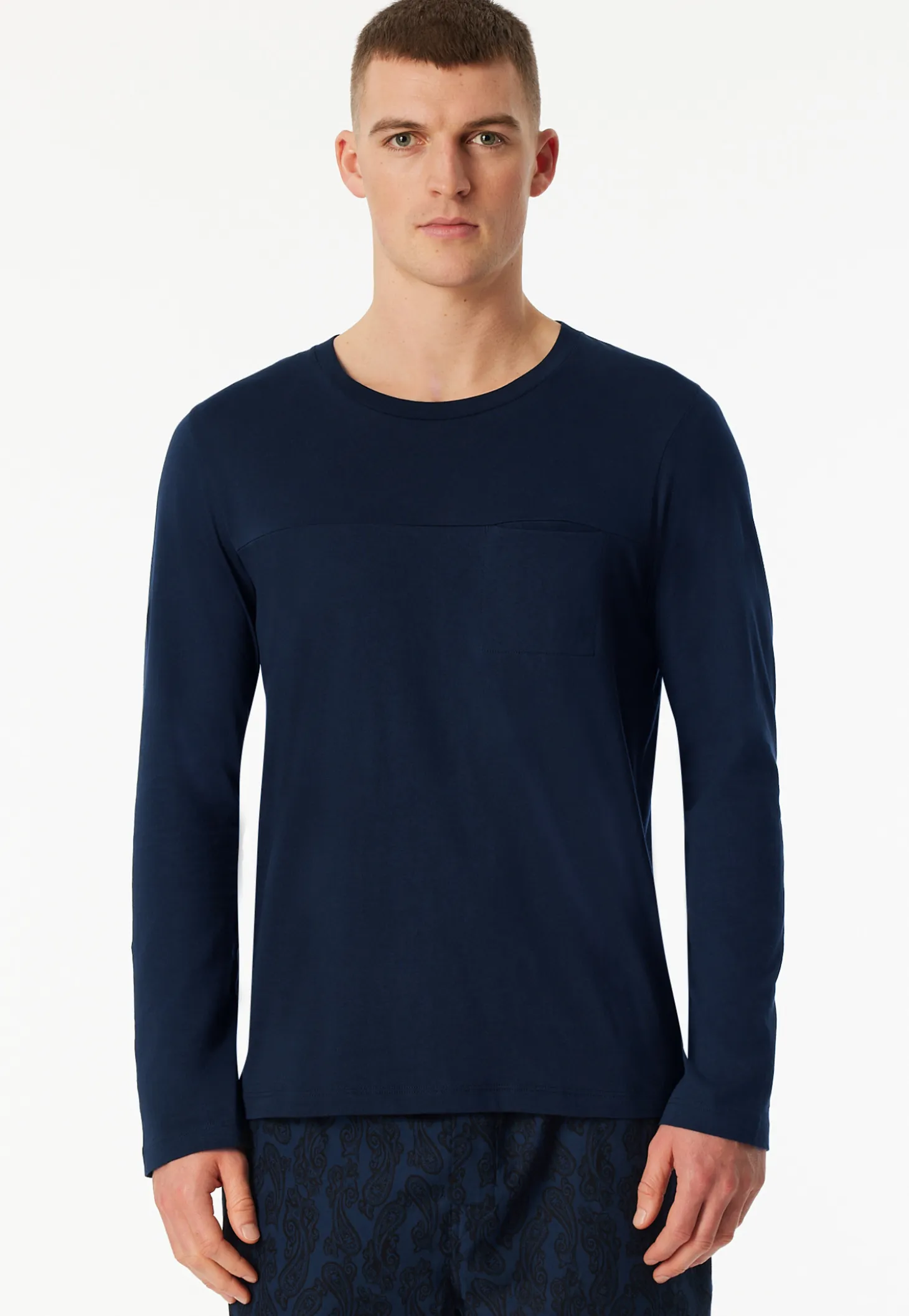 Shirt langarm dunkelblau - Mix+Relax