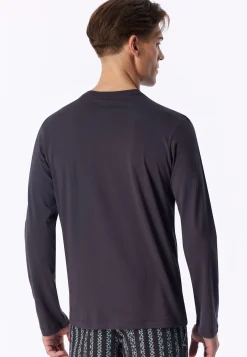 Shirt langarm graphit - Mix+Relax