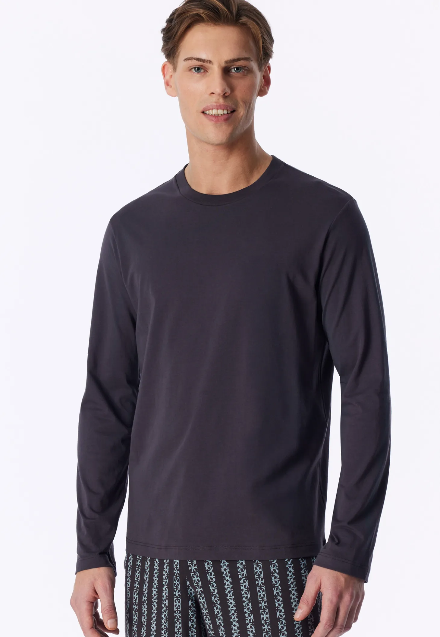 Shirt langarm graphit - Mix+Relax