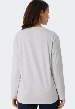 Shirt langarm grau meliert - Mix+Relax