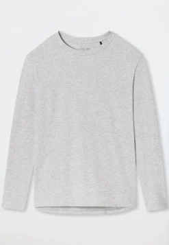 Shirt langarm grau meliert - Mix+Relax