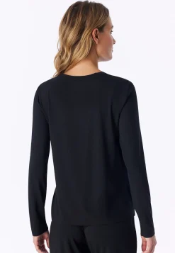 Shirt langarm schwarz - Mix+Relax