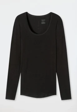 Shirt langarm schwarz - Personal Fit