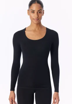 Shirt langarm schwarz - Personal Fit