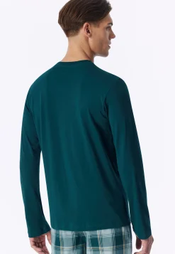 Shirt langarm tiefseegrün - Mix+Relax