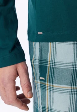 Shirt langarm tiefseegrün - Mix+Relax