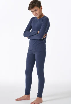 Shirt langarm unisex dunkelblau - Active