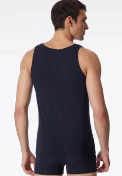 Shirt ärmellos blauschwarz - Long Life Soft