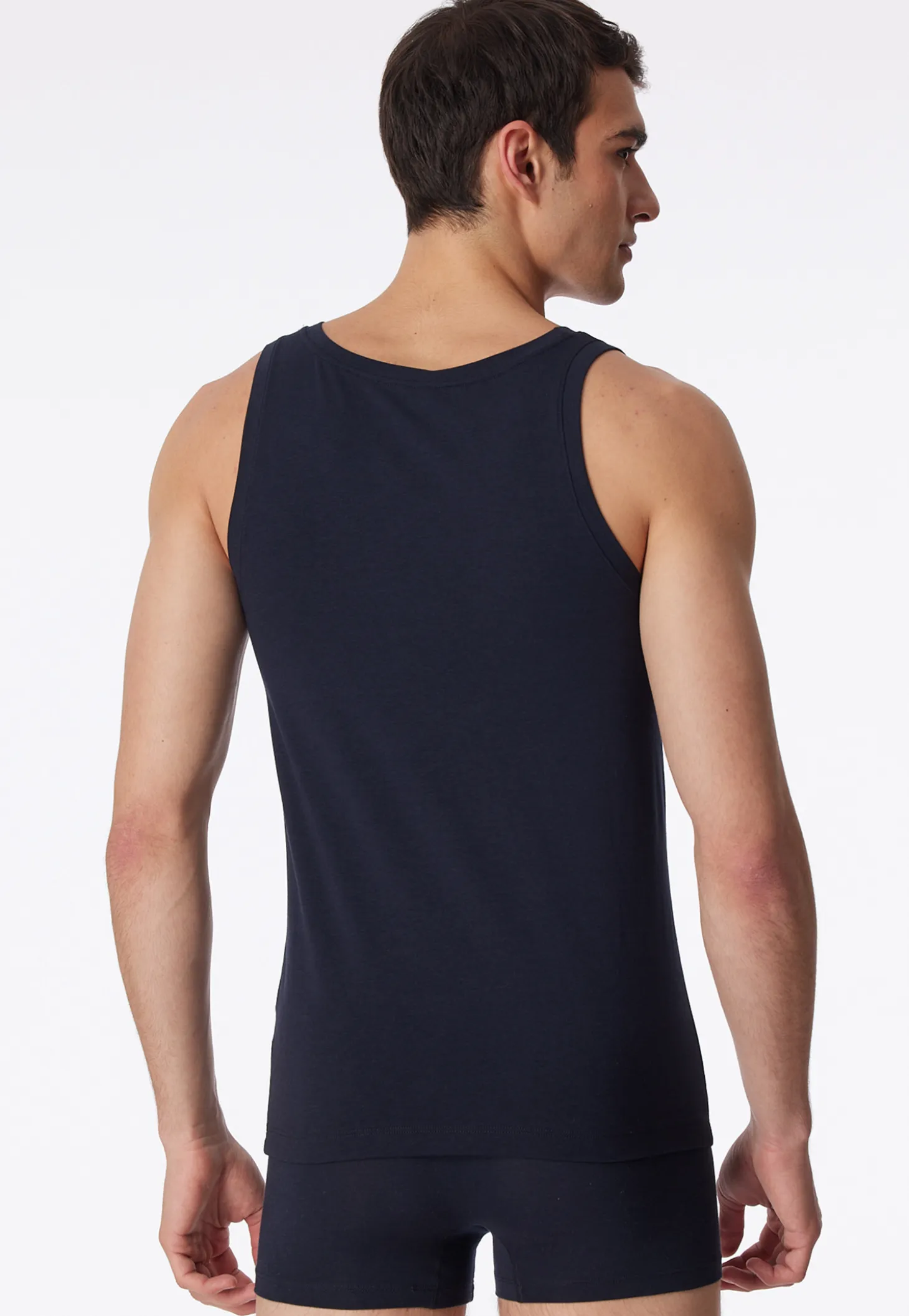 Shirt ärmellos blauschwarz - Long Life Soft
