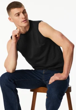 Shirt ärmellos 2er-Pack schwarz - Essentials