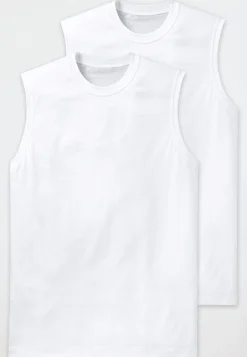 Shirt ärmellos 2er-Pack weiß - Essentials
