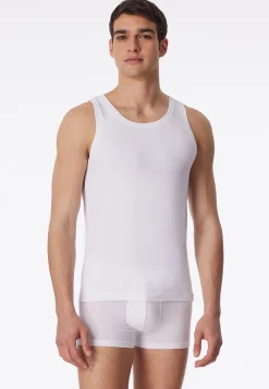 Shirt ärmellos weiß - Long Life Soft