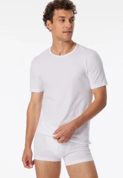 Shirts kurzarm 2er-Pack Rundhals weiß – 95/5