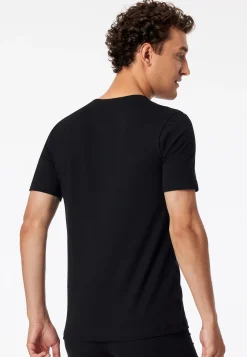 Shirts kurzarm 2er-Pack Rundhals schwarz - 95/5