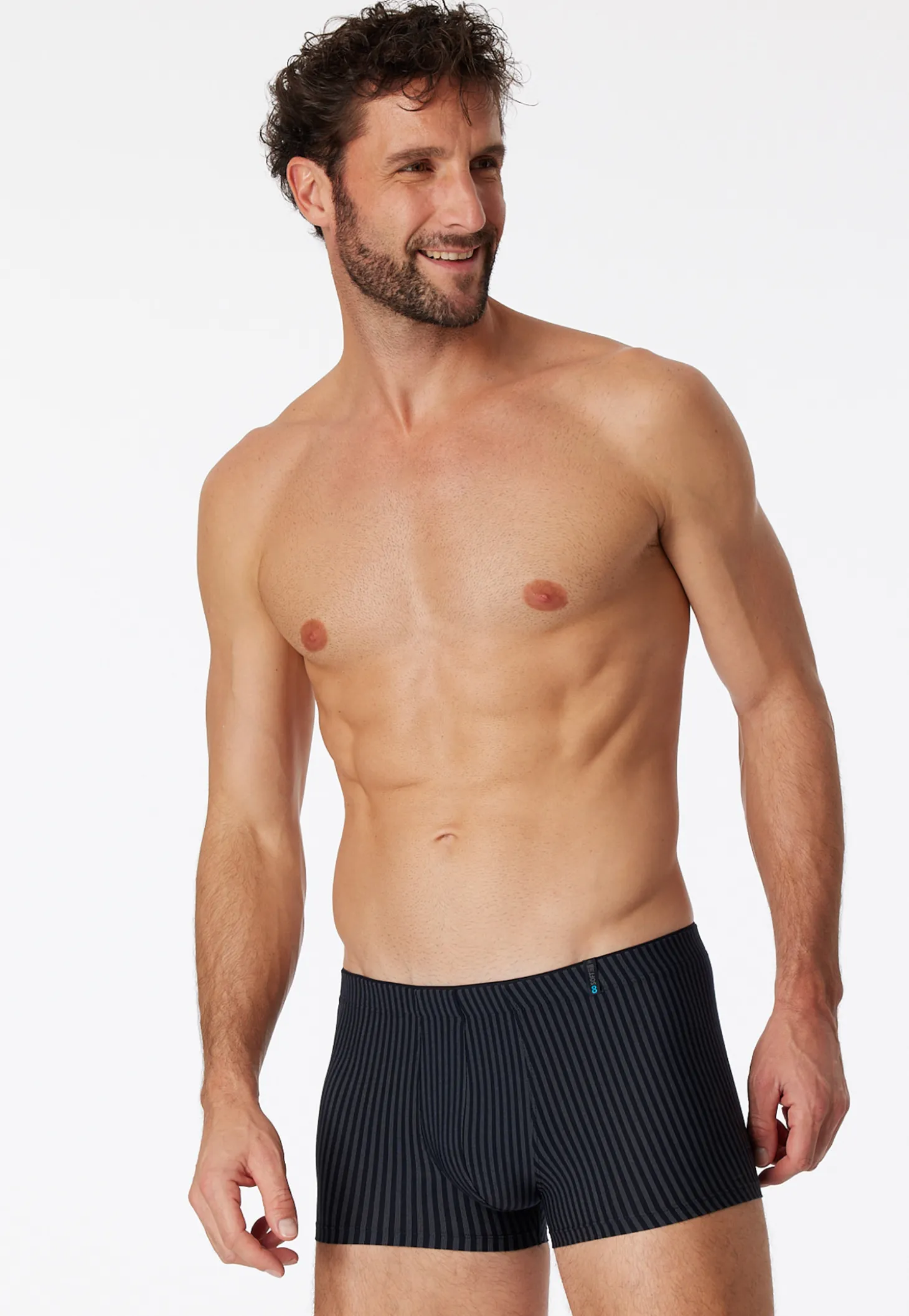 Shorts blauschwarz gestreift - Long Life Soft