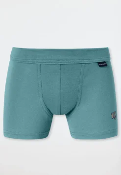 Shorts 2er-Pack grün - Fine Rib