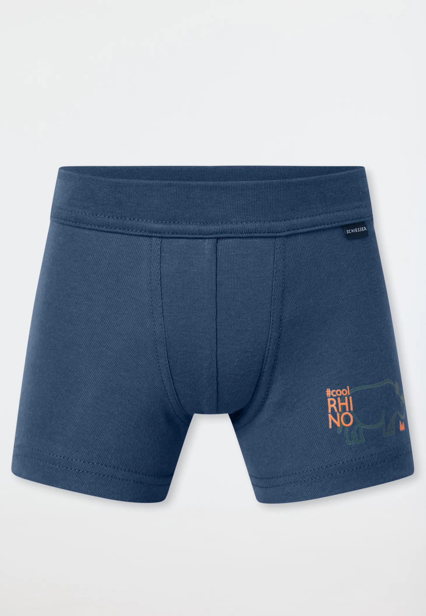 Shorts 2er-Pack Nashorn blau - Fine Rib