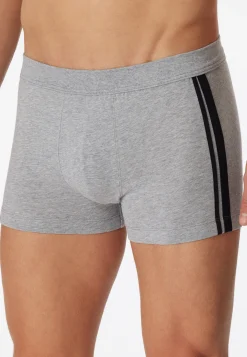 Shorts 3er-Pack Organic Cotton Streifen grau-meliert - 95/5