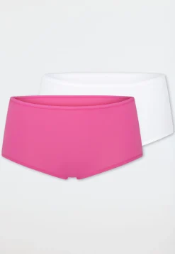Shorts 2er-Pack pink/ weiß - 95/5