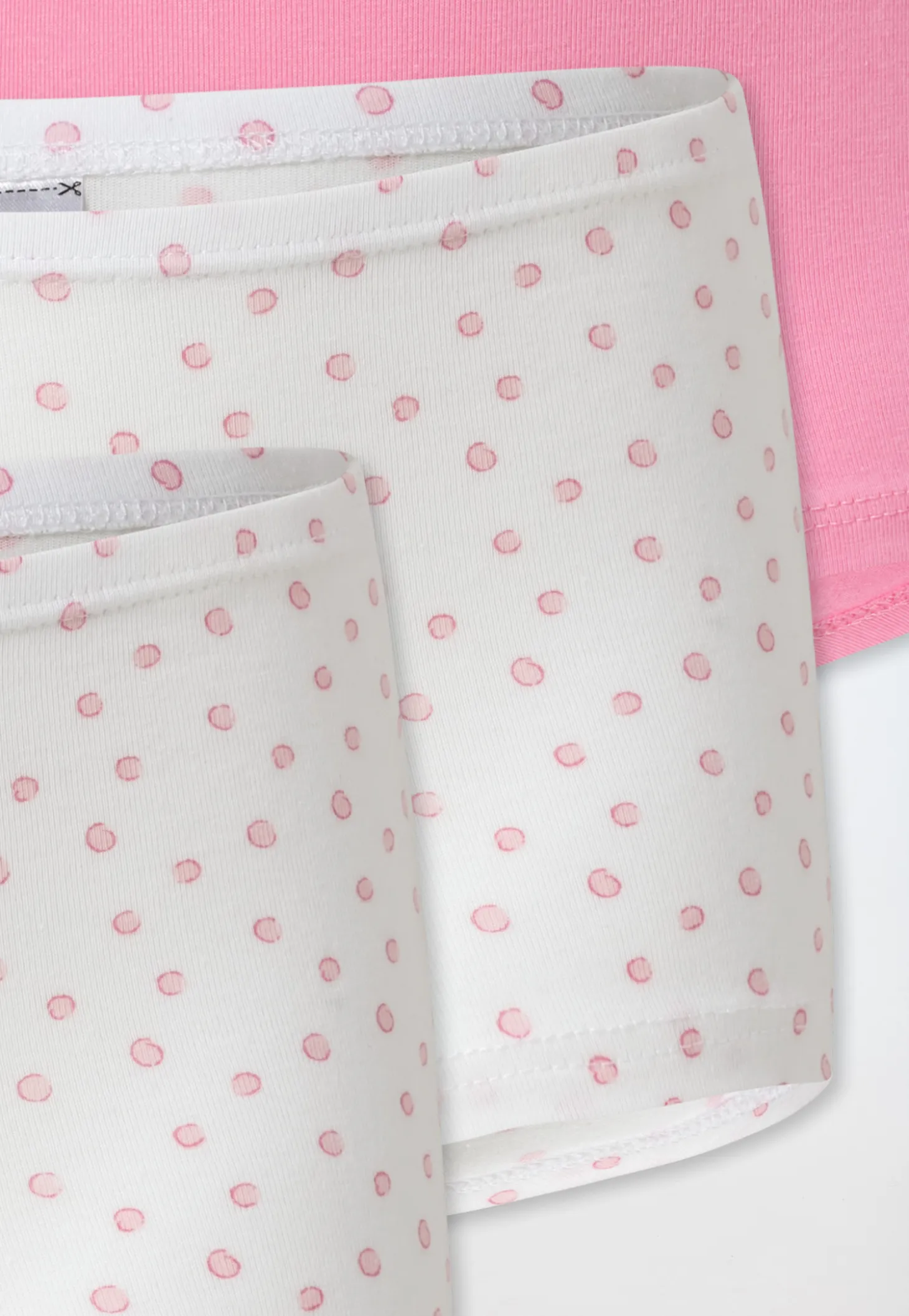 Shorts 3er-Pack Punkte weiß/rosa - 95/5