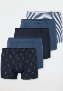 Shorts 5er-Pack Ringel Ananas mehrfarbig - 95/5