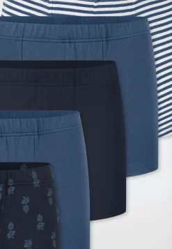 Shorts 5er-Pack Ringel Ananas mehrfarbig - 95/5