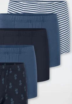 Shorts 5er-Pack Ringel Ananas mehrfarbig - 95/5