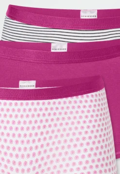 Shorts 3er-Pack Ringel Blümchen mehrfarbig - 95/5