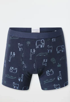 Shorts 7er-Pack Ringel Safari-Tiere mehrfarbig - 95/5