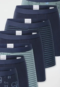 Shorts 7er-Pack Ringel Safari-Tiere mehrfarbig - 95/5