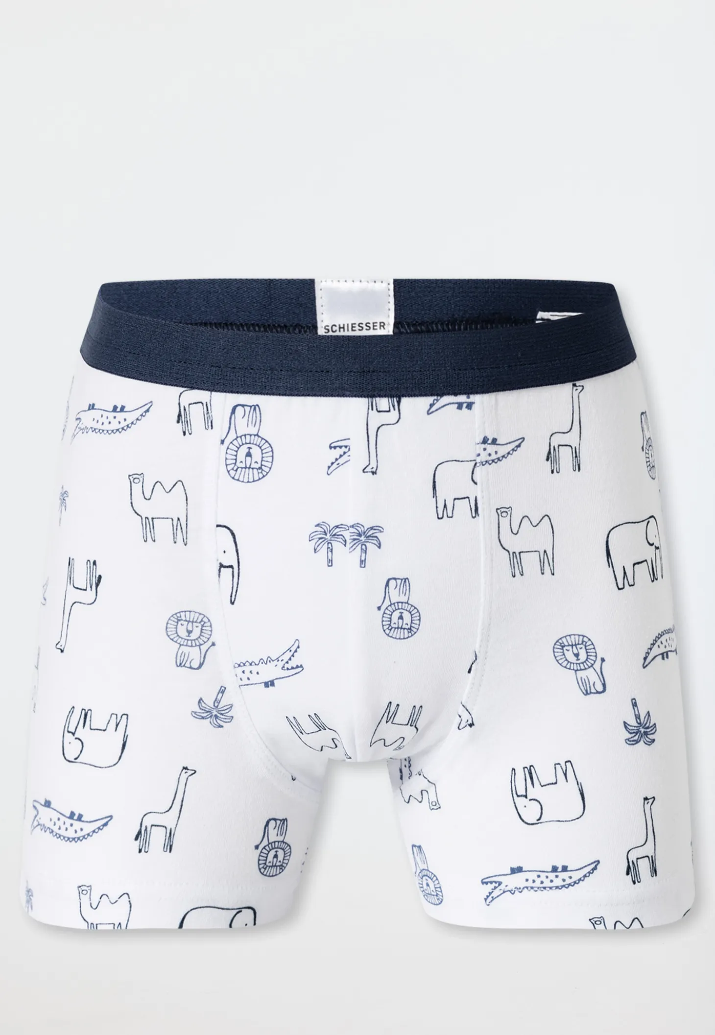 Shorts 7er-Pack Ringel Safari-Tiere mehrfarbig - 95/5